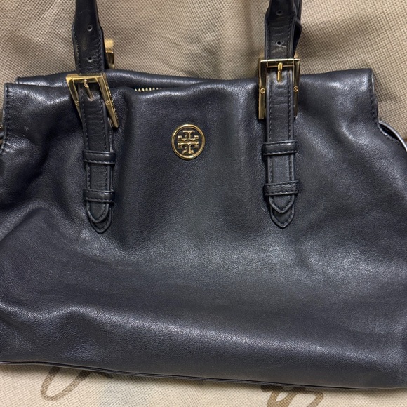Tory Burch soft black leather satchel - Picture 1 of 5